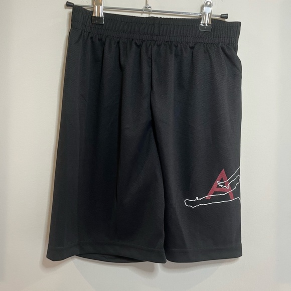 Jordan Dark Gray/black Shorts with Red Logo - Picture 1 of 4